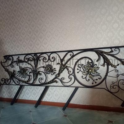 Hand forged wought iron staircase handrails for interior stairs S-R-0006|LONGBON