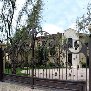 swing wrought iron  garden gate I-G-0001|LONGBON